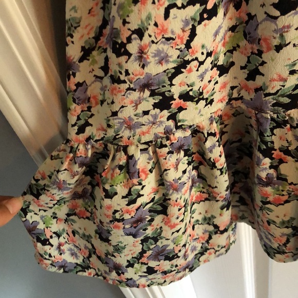 Ganni by Anthropologie Flowy Tiered Dress in Gauzy Floral - Picture 14 of 14